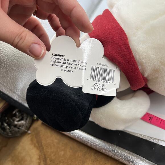 Walt Disney World Plush Eeyore Christmas Stuffed Animal - White 14” Winnie Pooh - Picture 7 of 10